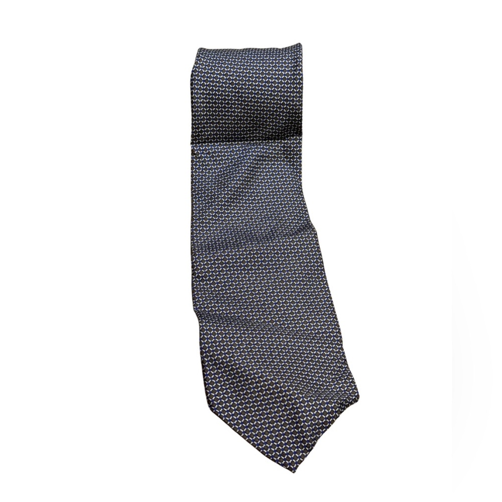 Lauren Ralph Lauren Silk Tie Blue‎ Geometric USA 56in